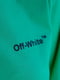 Хлопковая зеленая оверсайз футболка с принтом | 6817441 | фото 5