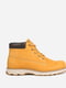 Шкіряні жовті черевики з хутряною підкладкою | 6817478 | фото 2