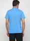Блакитна футболка-поло в анімалістичний принт  | 6817498 | фото 4