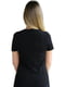 Бавовняна чорна футболка з принтом | 6817508 | фото 3