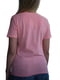 Бавовняна рожева футболка з фірмовим принтом та стразами | 6817515 | фото 5