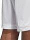 Футбольні білі шорти з вишитим логотипом | 6817523 | фото 4