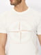 Бавовняна біла футболка з принтом | 6817576 | фото 3