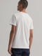 Бавовняна біла футболка з фірмовою вишивкою | 6817596 | фото 3