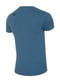 Хлопковая синяя футболка с принтом | 6817598 | фото 2