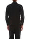 Флисовый черный свитер с воротником на молнии и лого | 6817608 | фото 2