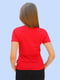 Бавовняна червона футболка з фірмовим написом | 6817630 | фото 4