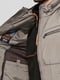 Сіра курточка на блискавці з коміром-стійкою | 6817646 | фото 2