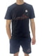 Бавовняна чорна футболка з принтом | 6817666 | фото 2