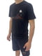 Бавовняна чорна футболка з принтом | 6817666 | фото 4