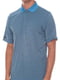 Блакитна смугаста футболка-поло з технологією Play Dry | 6817676 | фото 2