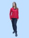 Спортивний синьо-червоний костюм: кофта та штани | 6817727 | фото 2