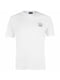 Бавовняна біла футболка з лого | 6817744