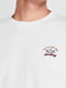 Бавовняна біла футболка з лого | 6817744 | фото 2