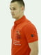 Красная футболка-поло с принтом из органического хлопка | 6817745 | фото 2
