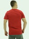 Хлопковая красная футболка с фирменным принтом | 6817747 | фото 3