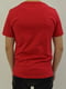 Хлопковая красная футболка с фирменным принтом | 6817761 | фото 4