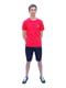 Хлопковая красная футболка с принтом и аппликациями | 6817764 | фото 4