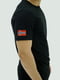 Бавовняна чорна футболка з принтом та аплікаціями | 6817765 | фото 5