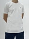 Бавовняна біла футболка з лого | 6817785 | фото 2