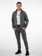 Хлопковый серый костюм: кофта и джоггеры | 6817787 | фото 2