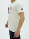 Белая футболка с принтом из органического хлопка | 6817803 | фото 2