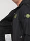 Чорна куртка з логотипом бренду | 6817882 | фото 2