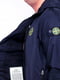 Синя куртка з логотипом бренду | 6817909 | фото 3