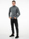 Сірий светр з коміром на блискавці | 6817921 | фото 2