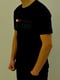 Хлопковая черная футболка с фирменным принтом | 6817929 | фото 2