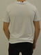 Хлопковая белая футболка с фирменным принтом | 6817931 | фото 3