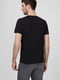 Хлопковая черная футболка с фирменным принтом | 6817952 | фото 4