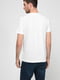 Хлопковая белая футболка с фирменным принтом | 6817953 | фото 4