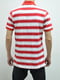 Червоно-біла футболка-поло в смужку | 6817962 | фото 3