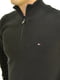 Чорний светр з коміром на блискавці | 6817972 | фото 4