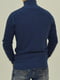 Синий свитер с воротником на молнии | 6817973 | фото 2
