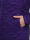 Фіолетова стьобана куртка з водовідштовхувальною оболонкою DWR | 6817983 | фото 4