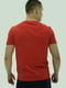 Бавовняна червона футболка з фірмовим принтом | 6817992 | фото 2