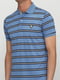 Синя смугаста футболка-поло | 6818009 | фото 2