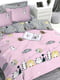 Підлітковий комплект постільної білизни Lovely kitten pink бязь | 6820219