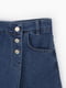 Шорти-спідниця сині джинсові | 6739025 | фото 8