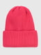 Рожева шапка “Тоббі” в рубчик | 6818060 | фото 3