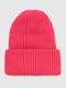 Рожева шапка “Тоббі” в рубчик | 6818060 | фото 4