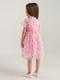 Сукня рожева з фатином та принтом | 6818097 | фото 8