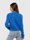 Синій в'язаний светр | 6818174 | фото 3