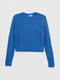 Синій в'язаний светр | 6818174 | фото 7