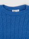 Синій в'язаний светр | 6818174 | фото 8