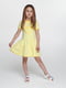 Сукня-футболка жовта з принтом | 6818198 | фото 3