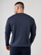 Пуловер з V-подібним вирізом синій | 6818206 | фото 3