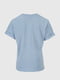 Синя футболка  з малюнком та підвернутими рукавами | 6818406 | фото 10